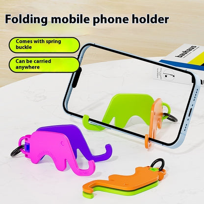 Creative Cartoon Desktop Foldable Keychain Mobile Phone Holder