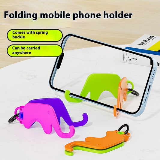 Creative Cartoon Desktop Foldable Keychain Mobile Phone Holder