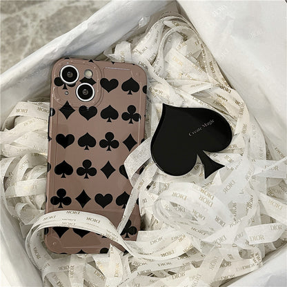 Phone Case Stand Premium Spades Poker Couple