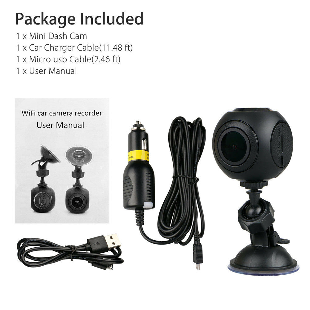 Mini WiFi Car Dash Cam FHD 1080P GPS Camera Dashboard