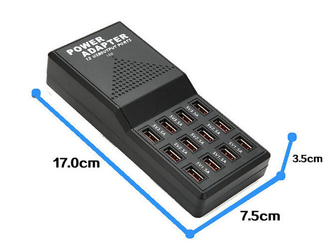 Factory Direct 12-port USB Mobile Phone Smart Charger