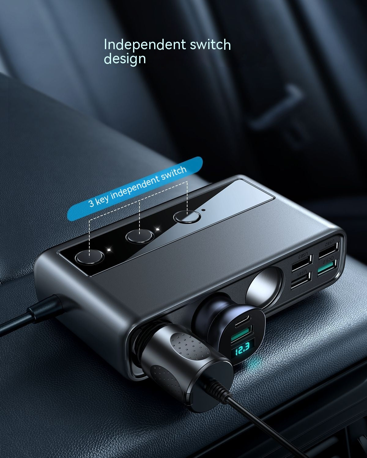 Multi-port Car Mobile Phone Charger