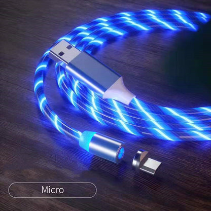 Magnetic Charging Cable Streamer Fast Charging Cable Lighting