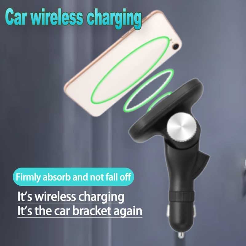 Car Mobile Phone Car Wireless Charger Car 360 Degree Rotating