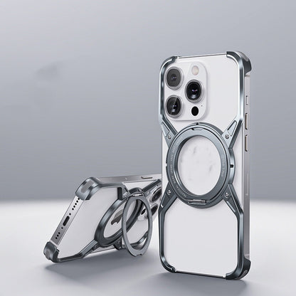 Anti-fall Heat Dissipation Metal Phone Case Mechanical Arm