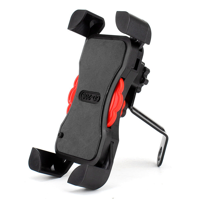 Mobile phone holder for electric bicycle and motorcycle