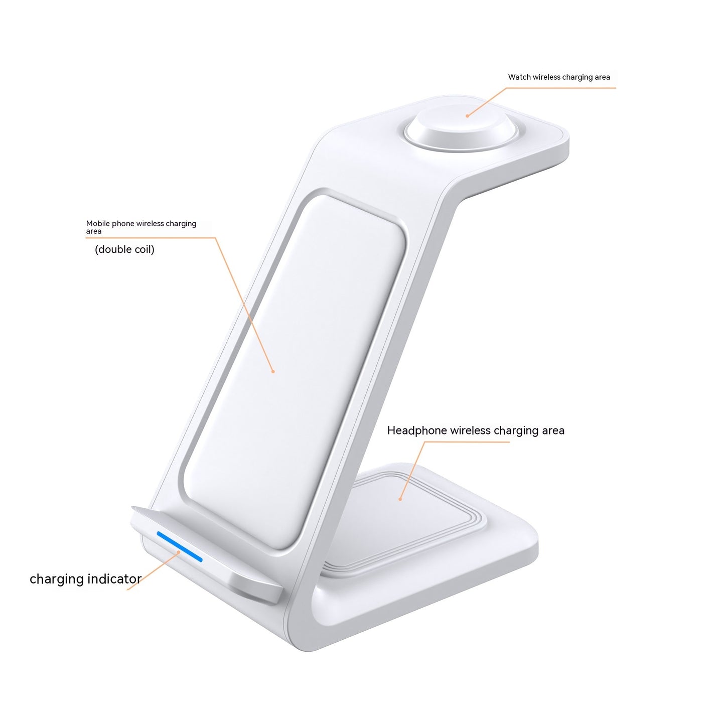 Three-in-one Wireless Charger Fast Charging Desktop Vertical