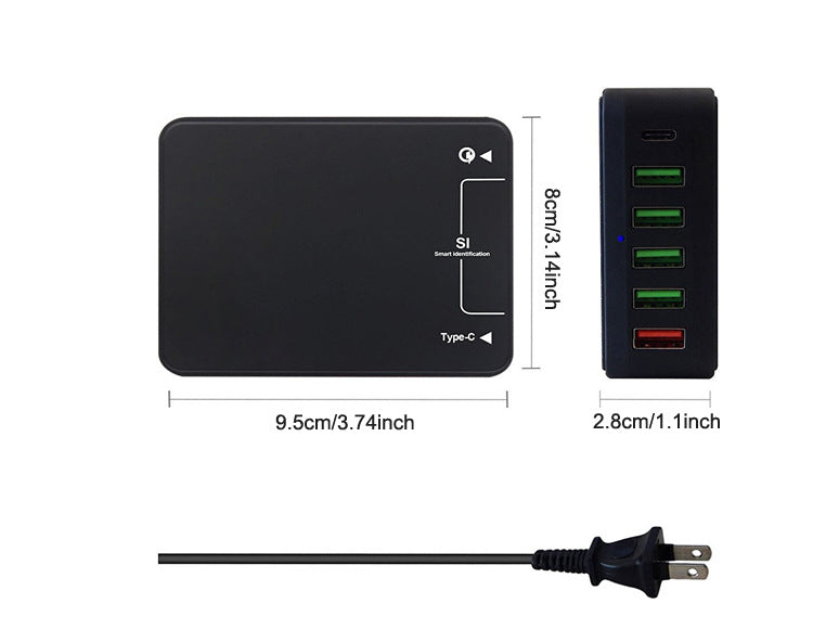 Multi-port mobile phone charger