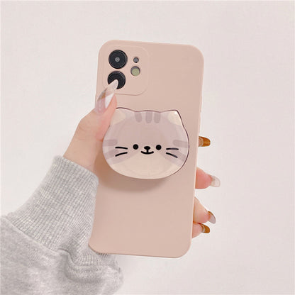 Creative All-inclusive Camera Cat Stand Phone Case