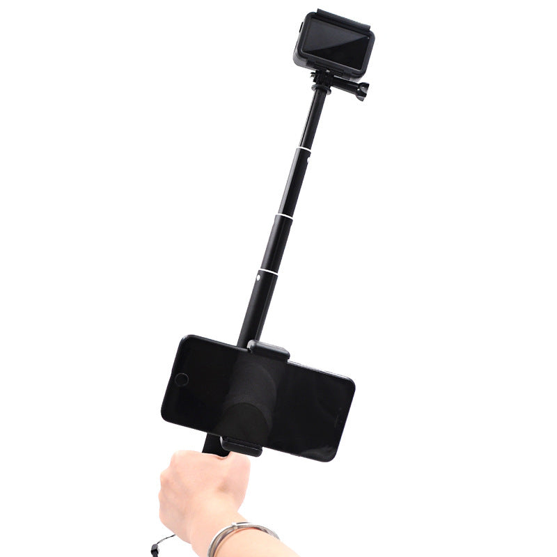 Universal Phone Holder Selfie Stick Telescopic Rod For Sports Camera