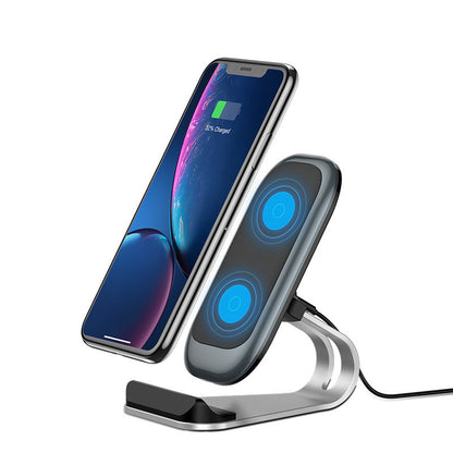 Desktop vertical mobile phone wireless charger