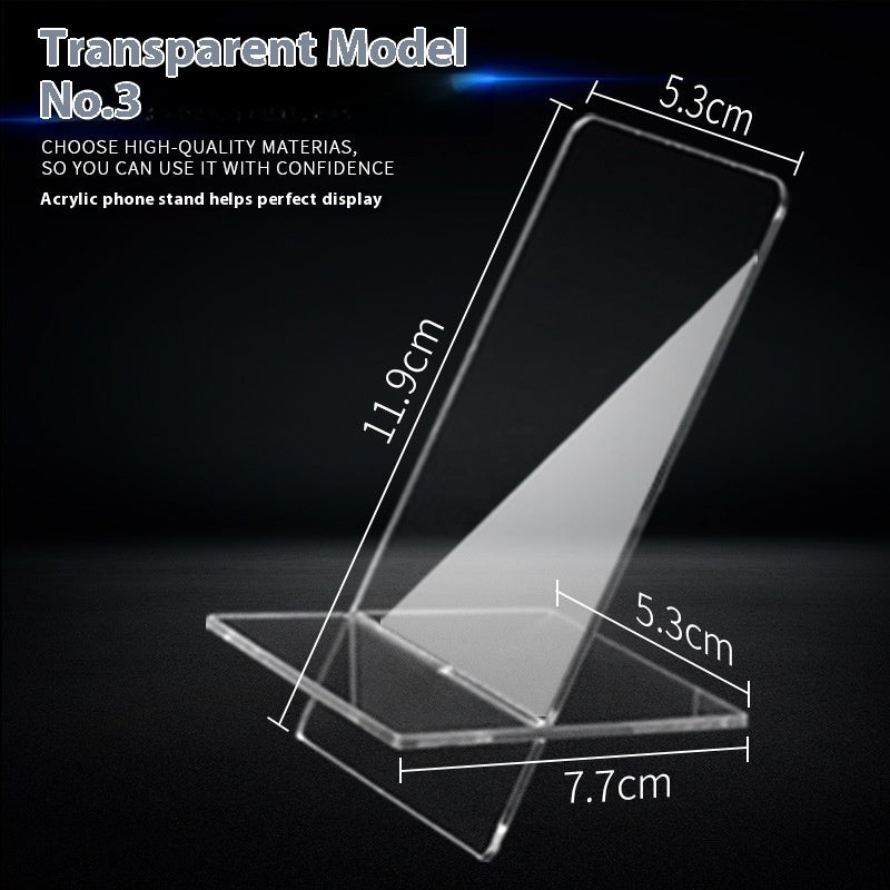 Acrylic Mobile Phone Stand Counter Display Stand Desktop Lazy Bracket