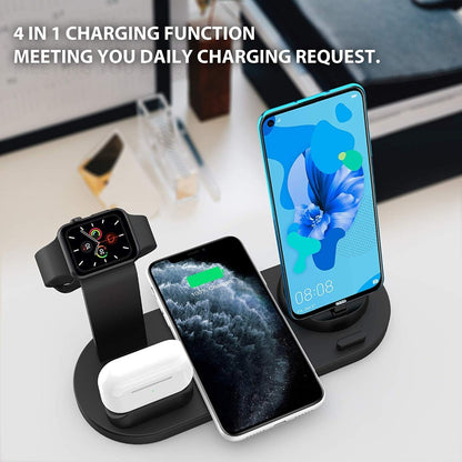 Compatible with Apple, Three-in-one charging watch holder for iwatch aripods