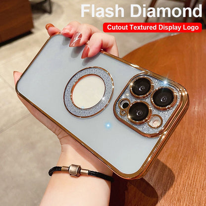 Electroplating Soft Diamond Ring Phone Case Drill Leakage Standard