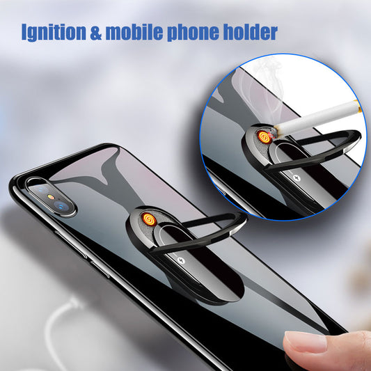 Creative USB Cigarette Lighter Portable Mobile Phone Bracket