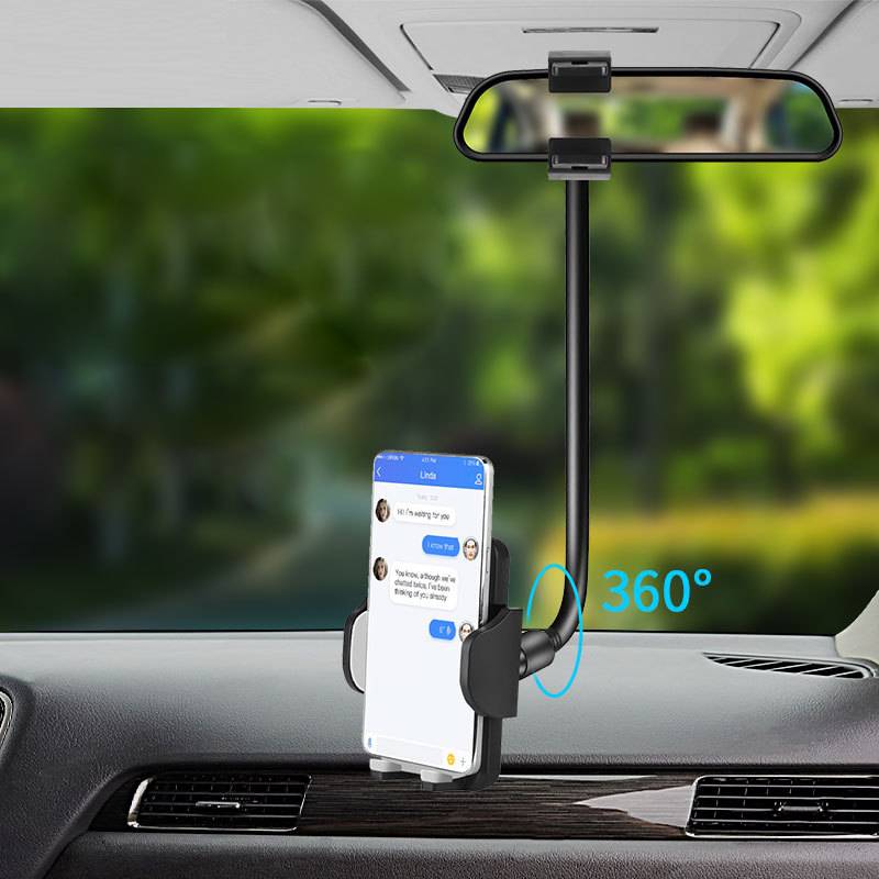 Car Magnet Rearview Mirror Goose Hose Phone Holder