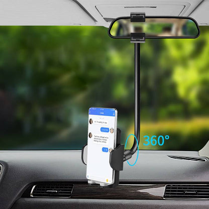 Car Magnet Rearview Mirror Goose Hose Phone Holder