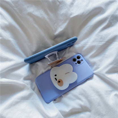 Silicone Bear Rabbit Stand Phone Case