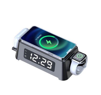 Mobile Phone Compact Wireless Charger With Alarm Clock