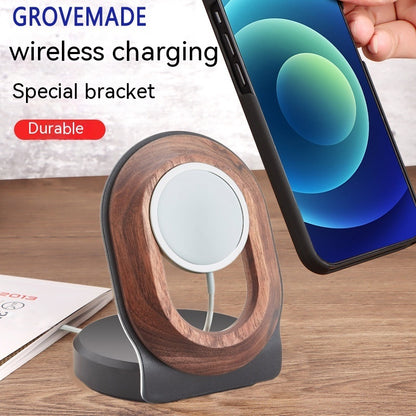 Walnut Magsafe Magnetic Wireless Charging Bracket