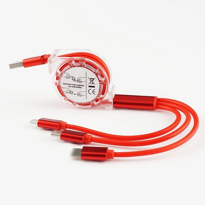 Data Cable One For Three Telescopic Data Cable