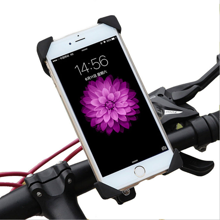 Bicycle mobile phone holder fixed frame mountain bicycle