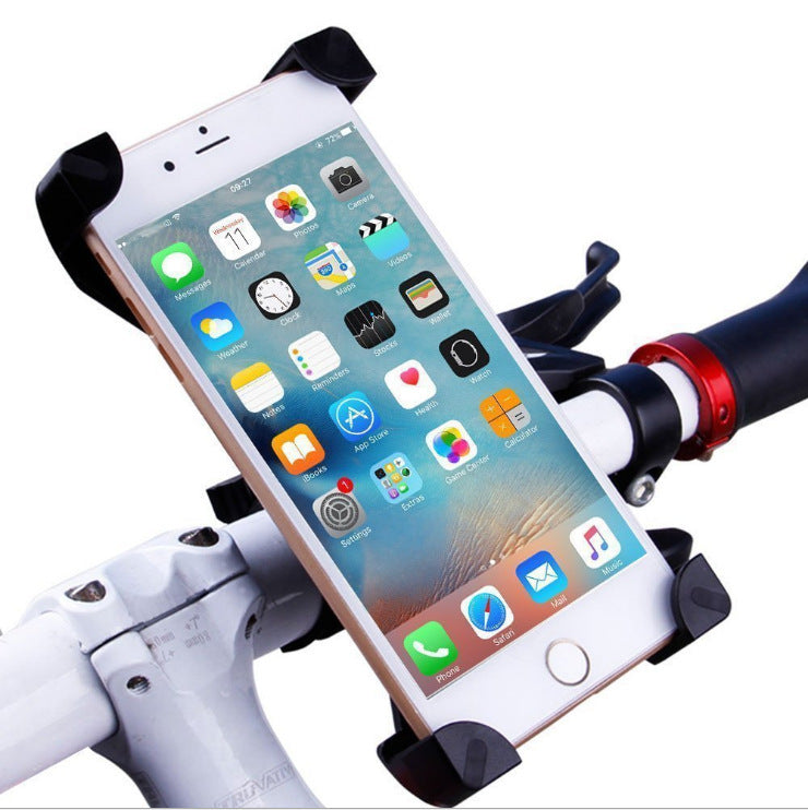 Bicycle mobile phone holder fixed frame mountain bicycle