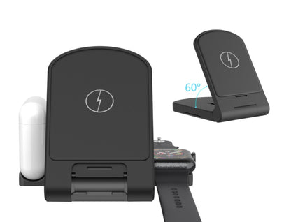 Wireless charging stand three in one