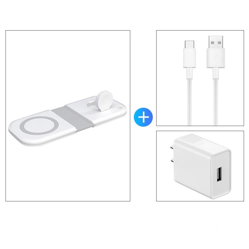 Three-in-one Wireless Charger Magsafe Dual Magnetic Suction