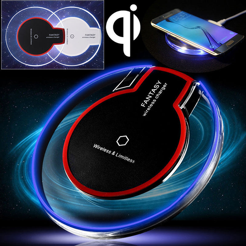 New Wireless Charging Dock Charger Crystal Round Charging Pad