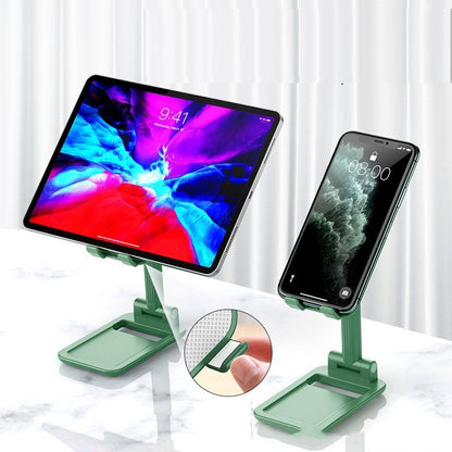 Telescopic folding mobile phone tablet universal desktop stand
