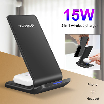 Wireless smart vertical mobile phone charger  fast charge