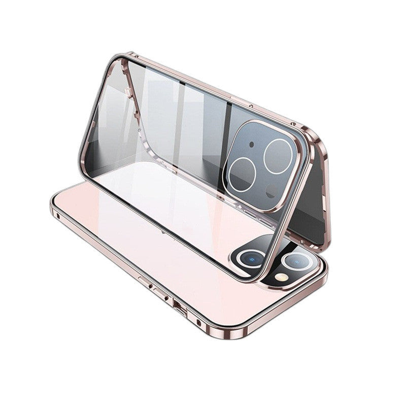 Phone Case Magnetic King Double Buckle Double-sided Glass Goggles