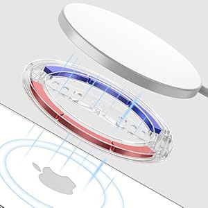 EWA Magnetic Phone Grip and Stand with Silicone Finger Strap