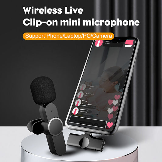 NEW EP033 Wireless Lavalier Microphone Lapel Clip