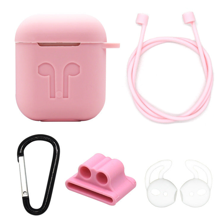 Airpods thick Bluetooth headset charging box anti-fall silicone