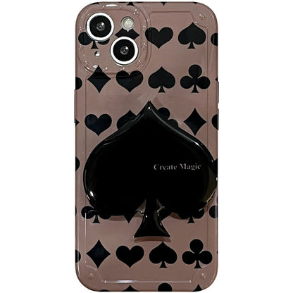 Phone Case Stand Premium Spades Poker Couple