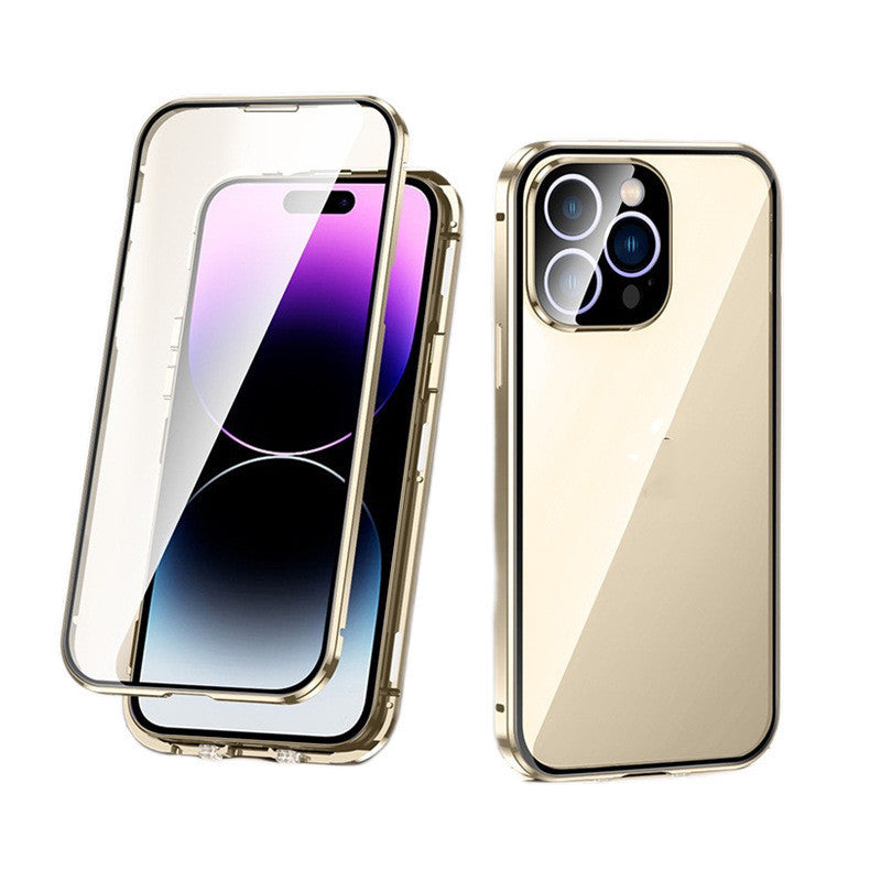 Phone Case Magnetic King Double Buckle Double-sided Glass Goggles