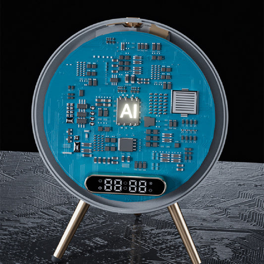 New Multi -function LED Mirror Alarm Clock Wireless Charger