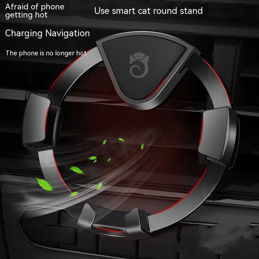 Aluminum Alloy Vent Round Car Universal Dashboard Car Phone Holder