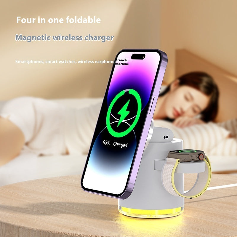 Folding Magnetic Three-in-one Wireless Charger