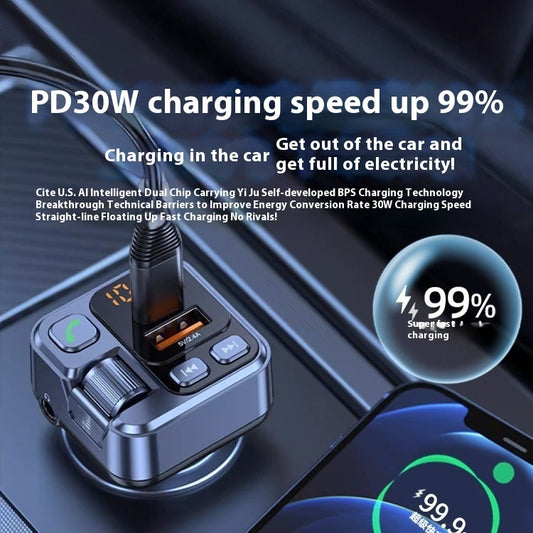 MP3 Player Bluetooth-compatible Receiver Fast Charging Car Charger