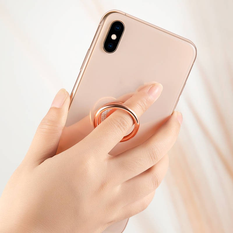 Magnetic round mobile phone holder