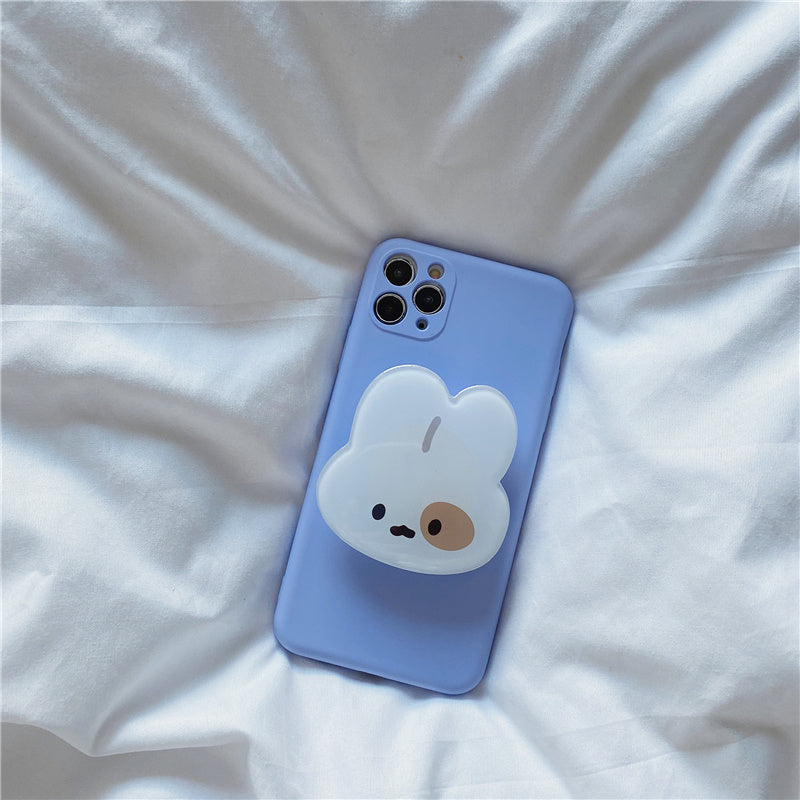 Silicone Bear Rabbit Stand Phone Case