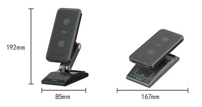 Three-in-one Folding Wireless Phone Charger