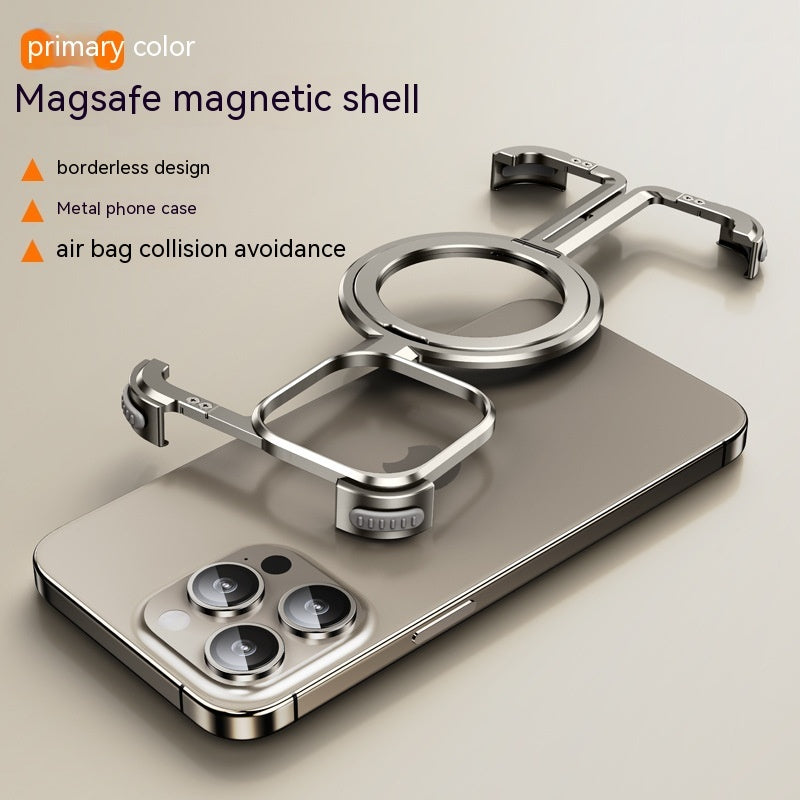 Metal Airbag Anti-fall Shell Phone Case Protective Shock