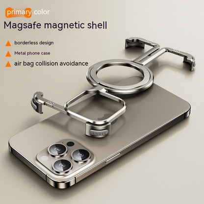 Metal Airbag Anti-fall Shell Phone Case Protective Shock