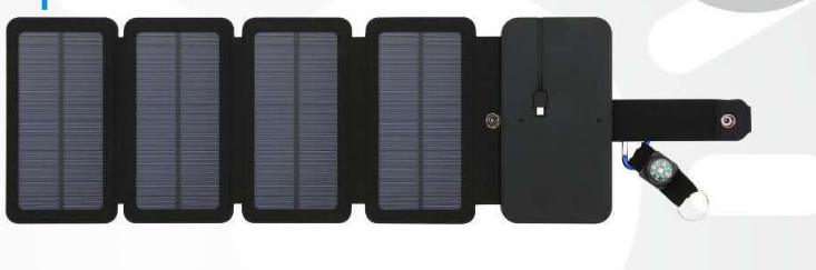 Outdoor 8W folding solar charger Direct charging collapsible solar