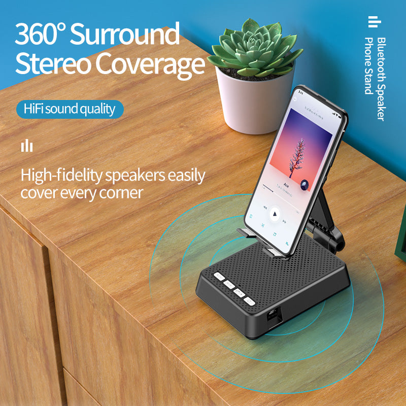 Mobile Phone Smart Broadcaster Stand Wireless Bluetooth Speaker
