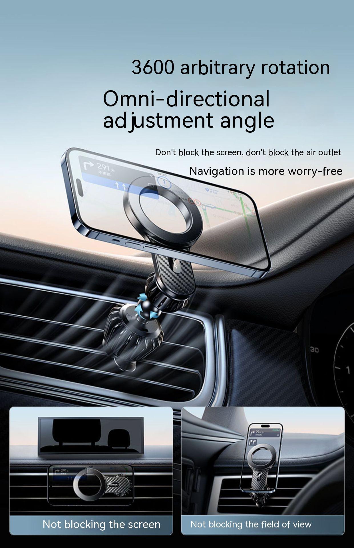 Strong Magnetic Suction Air Outlet Car Phone Holder Car Navigator Bracket